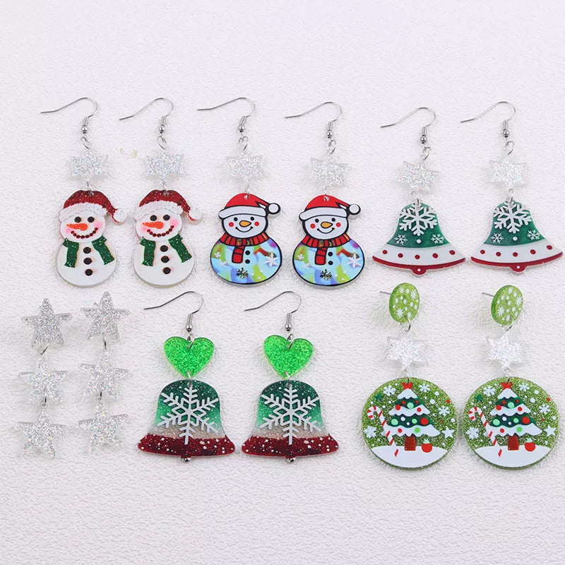 Christmas Theme Drop Earrings-0