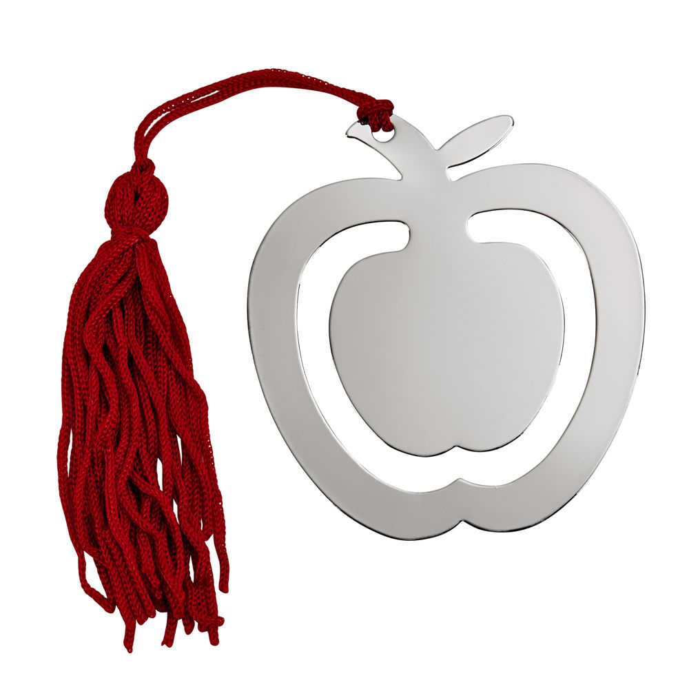 Apple Shaped Bookmark & Tassel-2