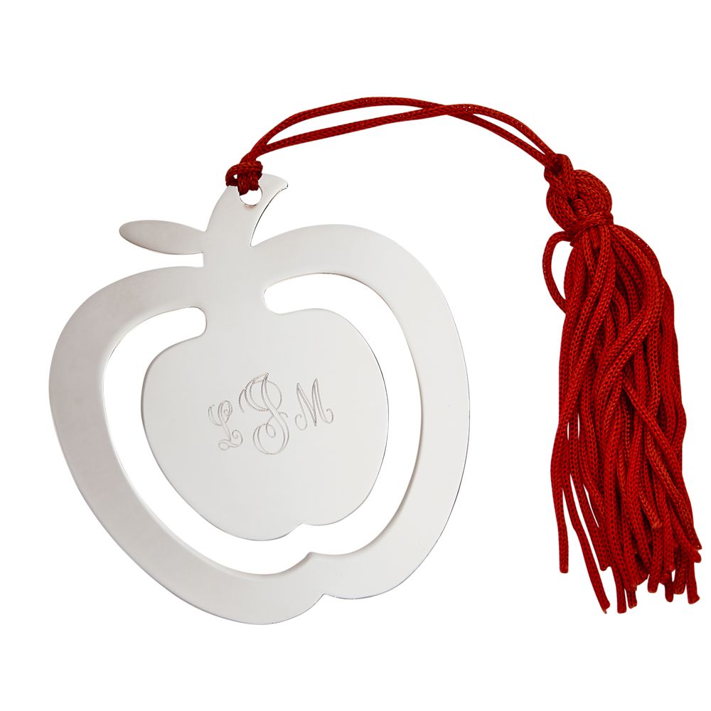 Apple Shaped Bookmark & Tassel-3